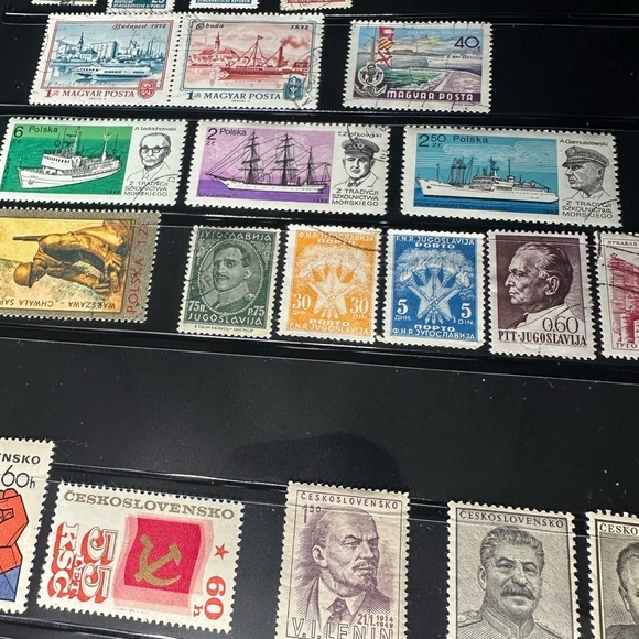 Cold War & WWII Era Europe Stamp Collection – Hungary, Poland, Yugoslavia, Czech - Picture 14 of 15